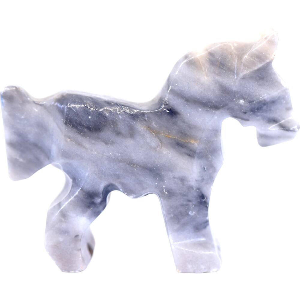 Marble Hand-cut Miniature Horse Figurine